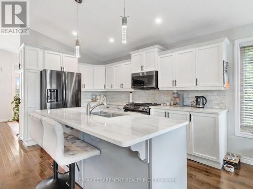 6 Kim Lane, Norfolk, ON - Indoor Photo Showing Kitchen With Stainless Steel Kitchen With Double Sink With Upgraded Kitchen