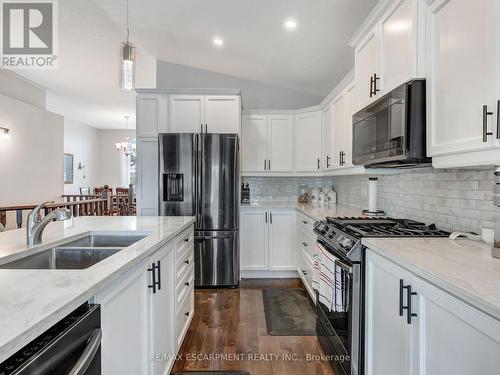 6 Kim Lane, Norfolk, ON - Indoor Photo Showing Kitchen With Stainless Steel Kitchen With Double Sink With Upgraded Kitchen