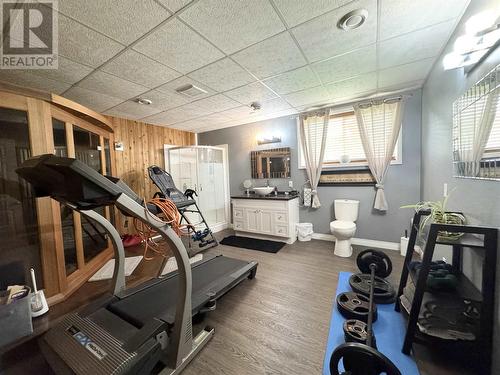 3 Rate St, Chapleau, ON - Indoor Photo Showing Gym Room