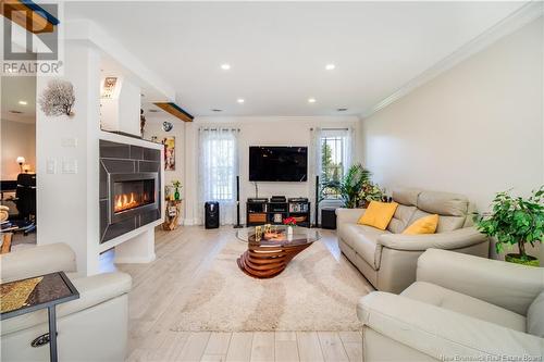 3 Campbell Court, Oromocto, NB - Indoor Photo Showing Living Room With Fireplace