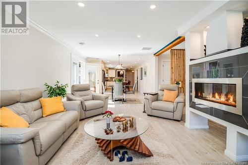 3 Campbell Court, Oromocto, NB - Indoor Photo Showing Living Room With Fireplace