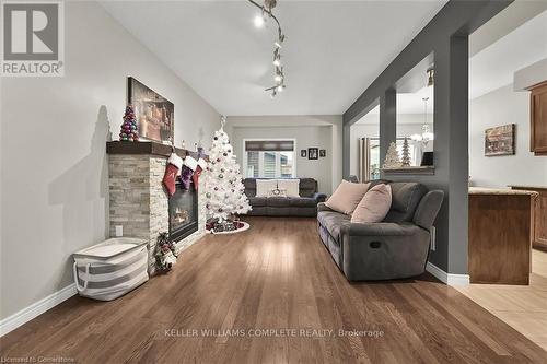 35 Willowbanks Terrace, Hamilton, ON - Indoor Photo Showing Living Room With Fireplace