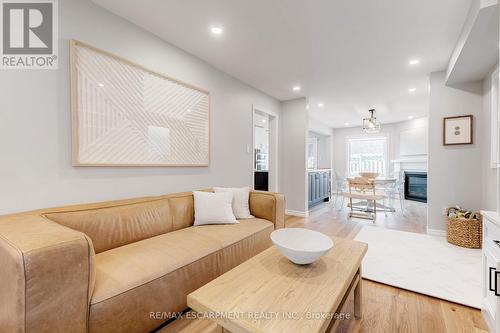 19 Wakefield Lane, Hamilton, ON - Indoor Photo Showing Living Room With Fireplace