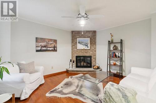 4253 Shelby Crescent, Mississauga, ON - Indoor Photo Showing Living Room With Fireplace