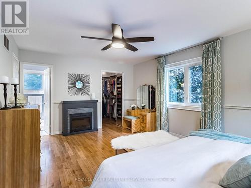 44 Parkend Avenue, Brampton, ON - Indoor Photo Showing Bedroom With Fireplace