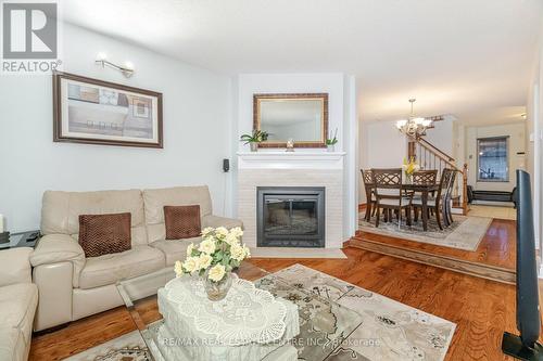 24 Acadian Heights, Brampton, ON - Indoor Photo Showing Living Room With Fireplace