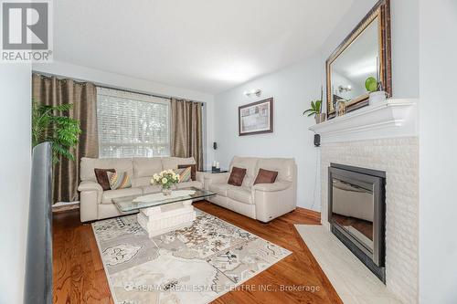 24 Acadian Heights, Brampton, ON - Indoor Photo Showing Living Room With Fireplace