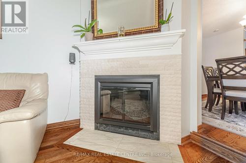 24 Acadian Heights, Brampton, ON - Indoor Photo Showing Living Room With Fireplace