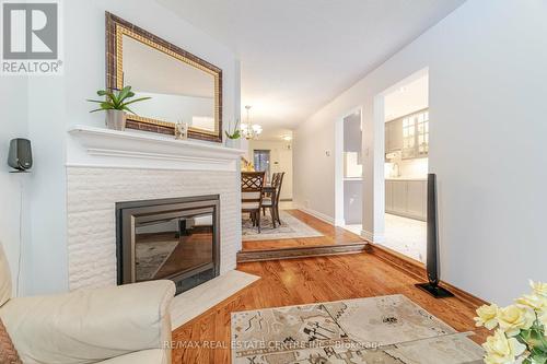 24 Acadian Heights, Brampton, ON - Indoor Photo Showing Living Room With Fireplace