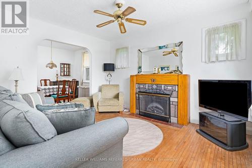 42 Thirty Eighth Street, Toronto, ON - Indoor Photo Showing Living Room With Fireplace