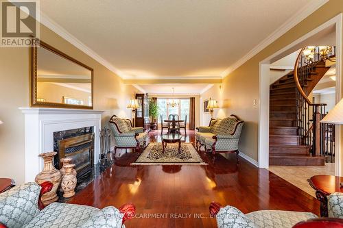 2049 Country Club Drive, Burlington, ON - Indoor Photo Showing Living Room With Fireplace