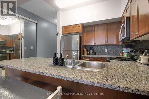 2303 - 335 Rathburn Road W, Mississauga, ON - Indoor Photo Showing Kitchen With Double Sink With Upgraded Kitchen