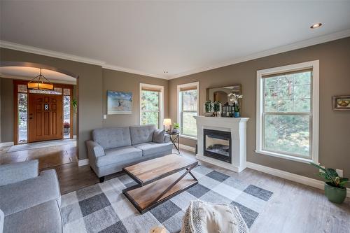 159 Christie Mountain Lane, Okanagan Falls, BC - Indoor Photo Showing Living Room With Fireplace