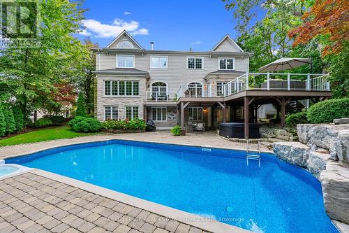 235 Lakewood Drive, Oakville, ON - Outdoor With In Ground Pool With Deck Patio Veranda