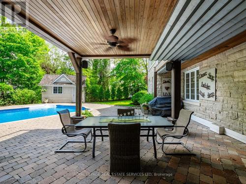 235 Lakewood Drive, Oakville, ON - Outdoor With In Ground Pool With Deck Patio Veranda With Exterior