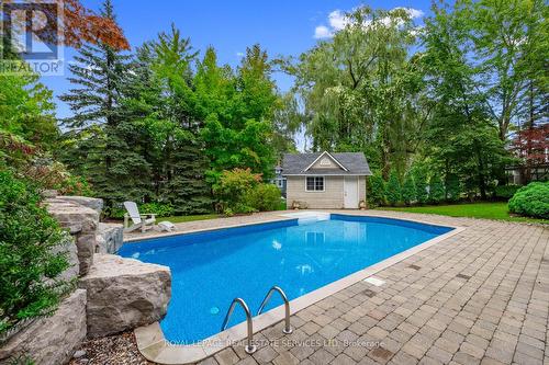 235 Lakewood Drive, Oakville, ON - Outdoor With In Ground Pool With Deck Patio Veranda With Backyard