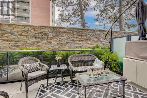 105 - 21 Park Street E, Mississauga, ON - Outdoor With Deck Patio Veranda With Exterior