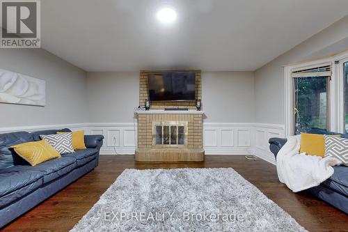 2444 Marisa Court, Mississauga, ON - Indoor Photo Showing Living Room With Fireplace