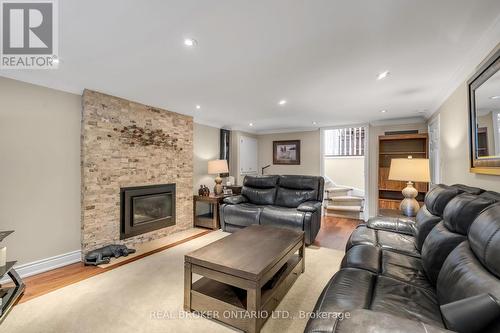 27 Parkview Place, Brampton, ON - Indoor Photo Showing Living Room With Fireplace