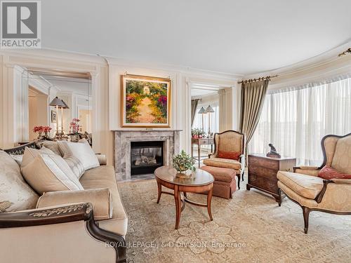 808 - 38 Avenue Road, Toronto, ON - Indoor Photo Showing Living Room With Fireplace