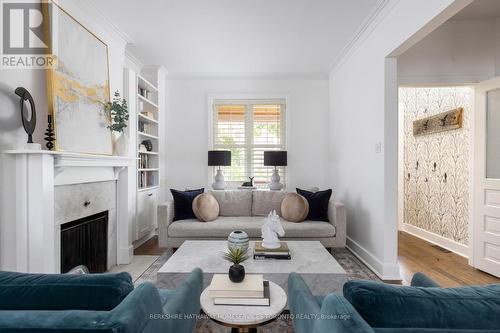 300 Crawford Street, Toronto, ON - Indoor Photo Showing Living Room With Fireplace