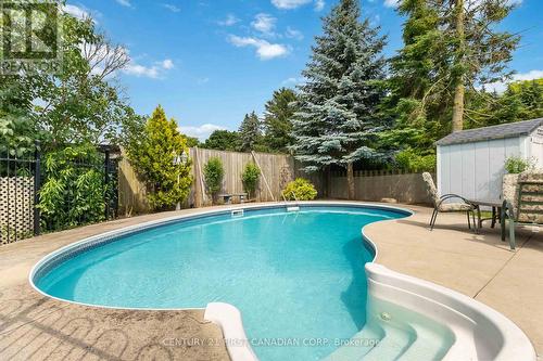 289 Whiting Street, Ingersoll (Ingersoll - South), ON - Outdoor With In Ground Pool With Deck Patio Veranda With Backyard