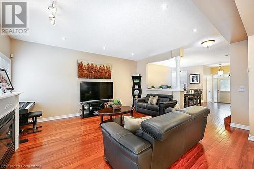 12 Edgehill Drive, Hamilton, ON - Indoor Photo Showing Living Room With Fireplace