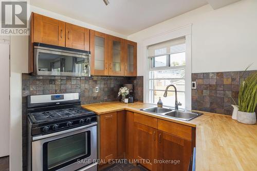 58 West Lynn Avenue, Toronto, ON - Indoor Photo Showing Kitchen With Double Sink