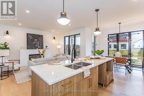 Lot 129 Big Leaf Trail, London, ON - Indoor Photo Showing Kitchen With Double Sink