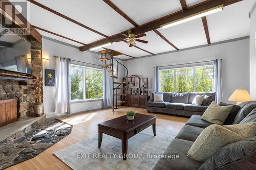 132 Old Hastings Road, Trent Hills (Warkworth), ON - Indoor Photo Showing Living Room With Fireplace