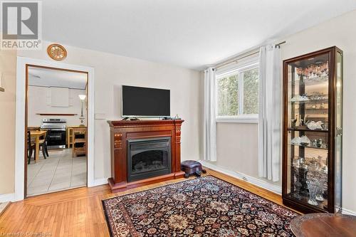 40 Union Street, Hamilton, ON - Indoor Photo Showing Living Room With Fireplace