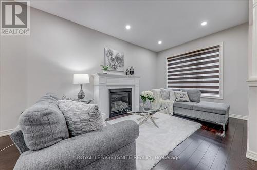 34 Rangemore Road, Brampton, ON - Indoor Photo Showing Living Room With Fireplace