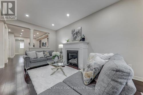 34 Rangemore Road, Brampton, ON - Indoor Photo Showing Living Room With Fireplace