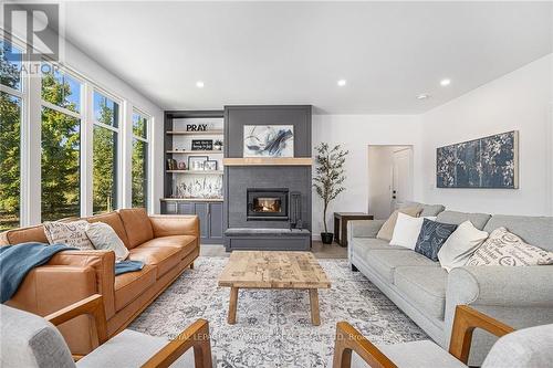 49 Autumn Drive, Rideau Lakes, ON - Indoor Photo Showing Living Room With Fireplace