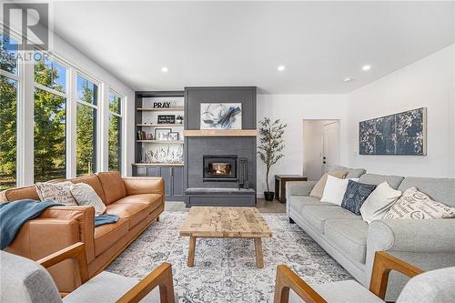 49 Autumn Drive, Smiths Falls, ON - Indoor Photo Showing Living Room With Fireplace