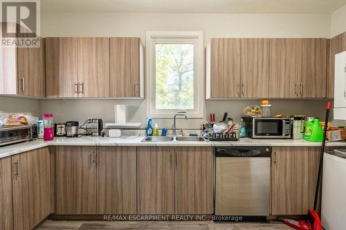 87 Hillview Street, Hamilton, ON - Indoor Photo Showing Kitchen With Double Sink