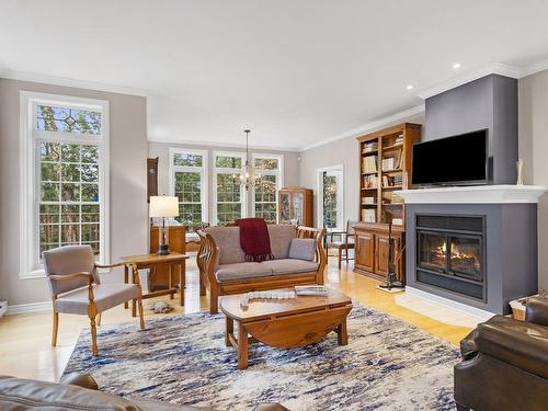 Salon - 60 Rue Du Tour-Du-Lac, Gore, QC - Indoor Photo Showing Living Room With Fireplace