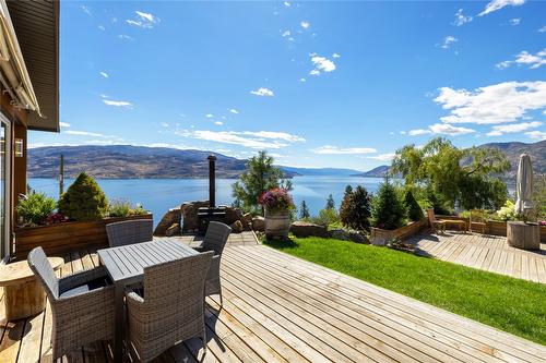 6376 Topham Place, Peachland, BC - Outdoor With Body Of Water With Deck Patio Veranda With View