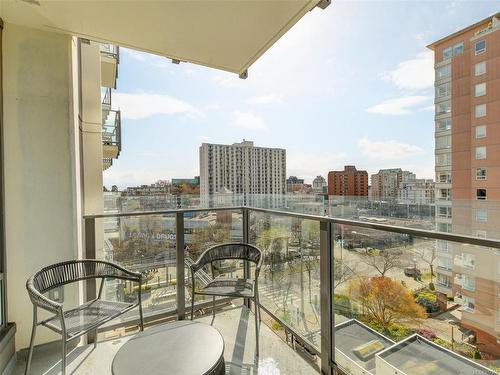 705-960 Yates St, Victoria, BC - Outdoor With Balcony With View With Exterior