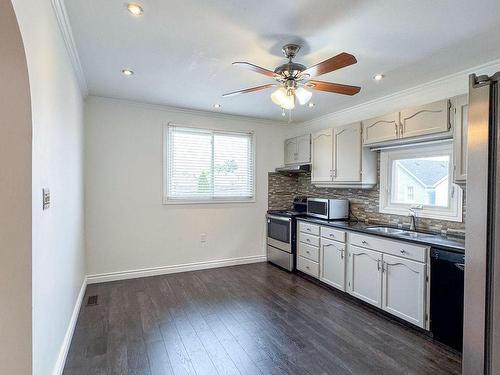 Upper-133 Cavell Ave, Hamilton, ON - Indoor Photo Showing Kitchen With Double Sink