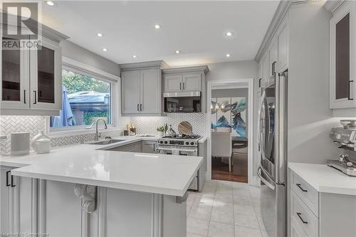 1720 Valentine Gardens, Mississauga, ON - Indoor Photo Showing Kitchen With Upgraded Kitchen