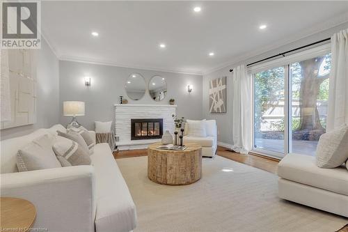 1720 Valentine Gardens, Mississauga, ON - Indoor Photo Showing Living Room With Fireplace