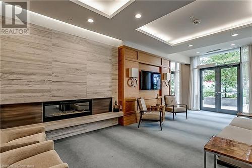 3500 Lakeshore Road W Unit# 808, Oakville, ON - Indoor With Fireplace