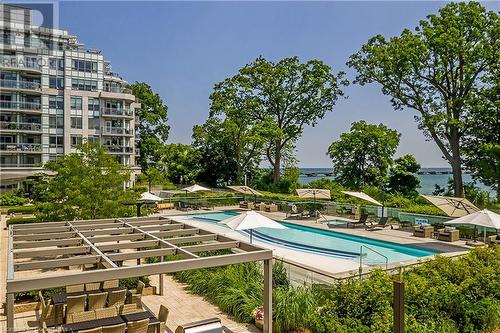 3500 Lakeshore Road W Unit# 808, Oakville, ON - Outdoor With In Ground Pool