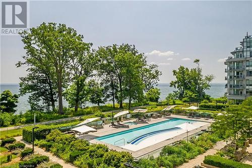 3500 Lakeshore Road W Unit# 808, Oakville, ON - Outdoor With In Ground Pool