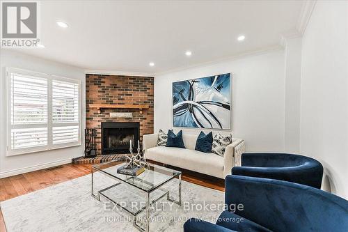 3608 Kelso Crescent, Mississauga, ON - Indoor Photo Showing Living Room With Fireplace