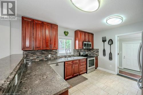 223 Lancaster Street W, Kitchener, ON - Indoor Photo Showing Kitchen With Double Sink