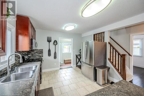 223 Lancaster Street W, Kitchener, ON - Indoor Photo Showing Kitchen With Double Sink