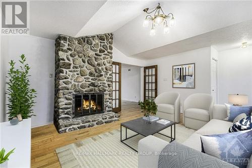 4751 Pearl Road, Prescott And Russell, ON - Indoor Photo Showing Living Room With Fireplace