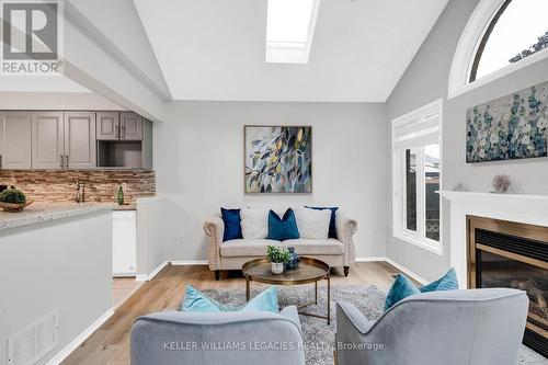 22 Southwell Place, Brampton, ON - Indoor Photo Showing Living Room With Fireplace